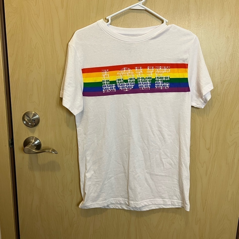 Six flags rainbow pride tshirt